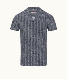 Travis Wavie Capri Collar Shirt | Midnight Navy