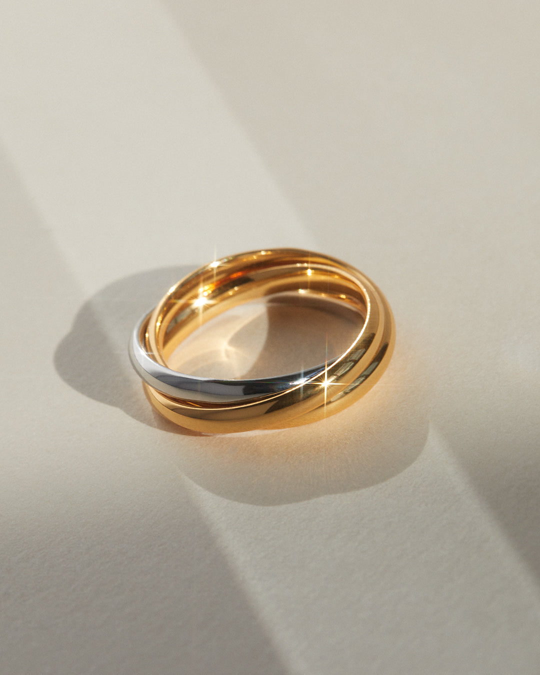 Trio Twisted Ring | Three-Tone