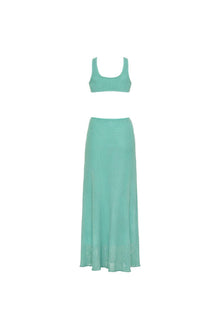 Ky Dress | Turquoise Crochet