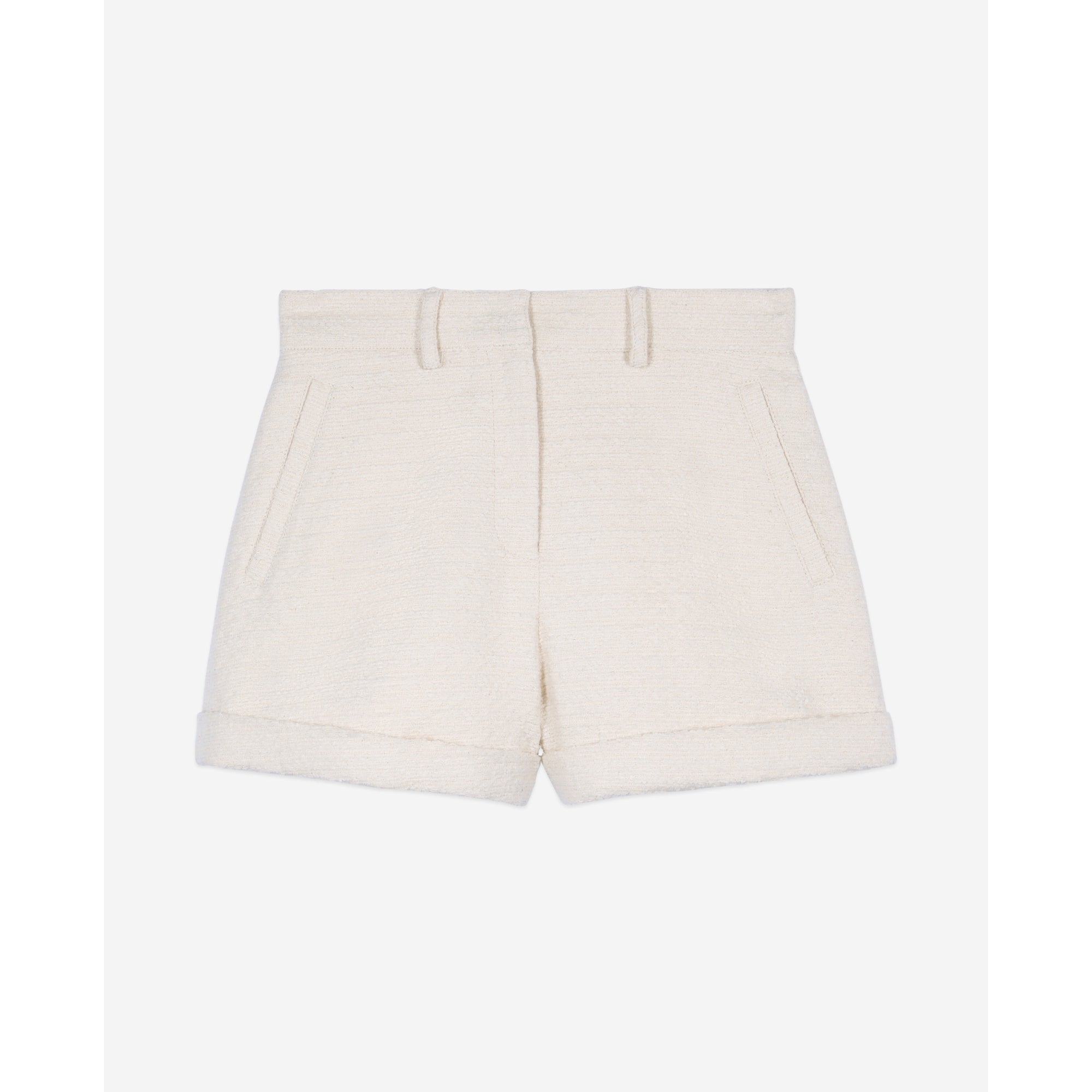 Tweed Shorts | Women | Ecru