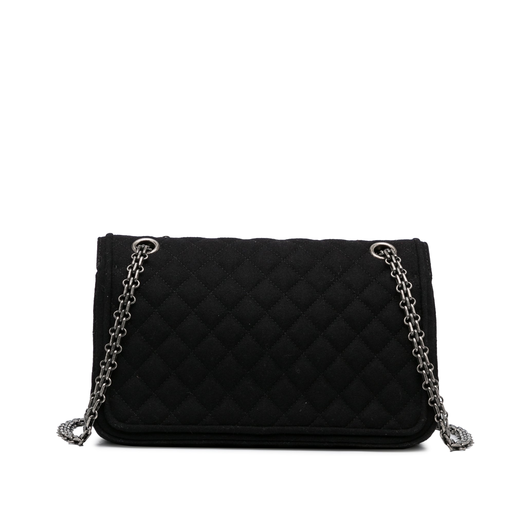 Chanel Pre-Owned Reissue Wool Shoulder Bag | Women | Black