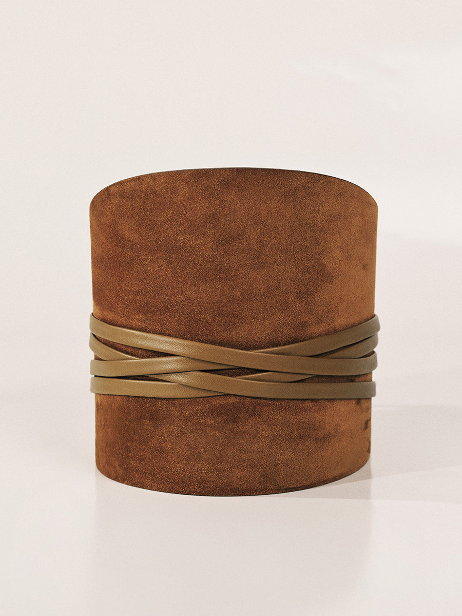 Undone Corset Belt | Ochre Suede