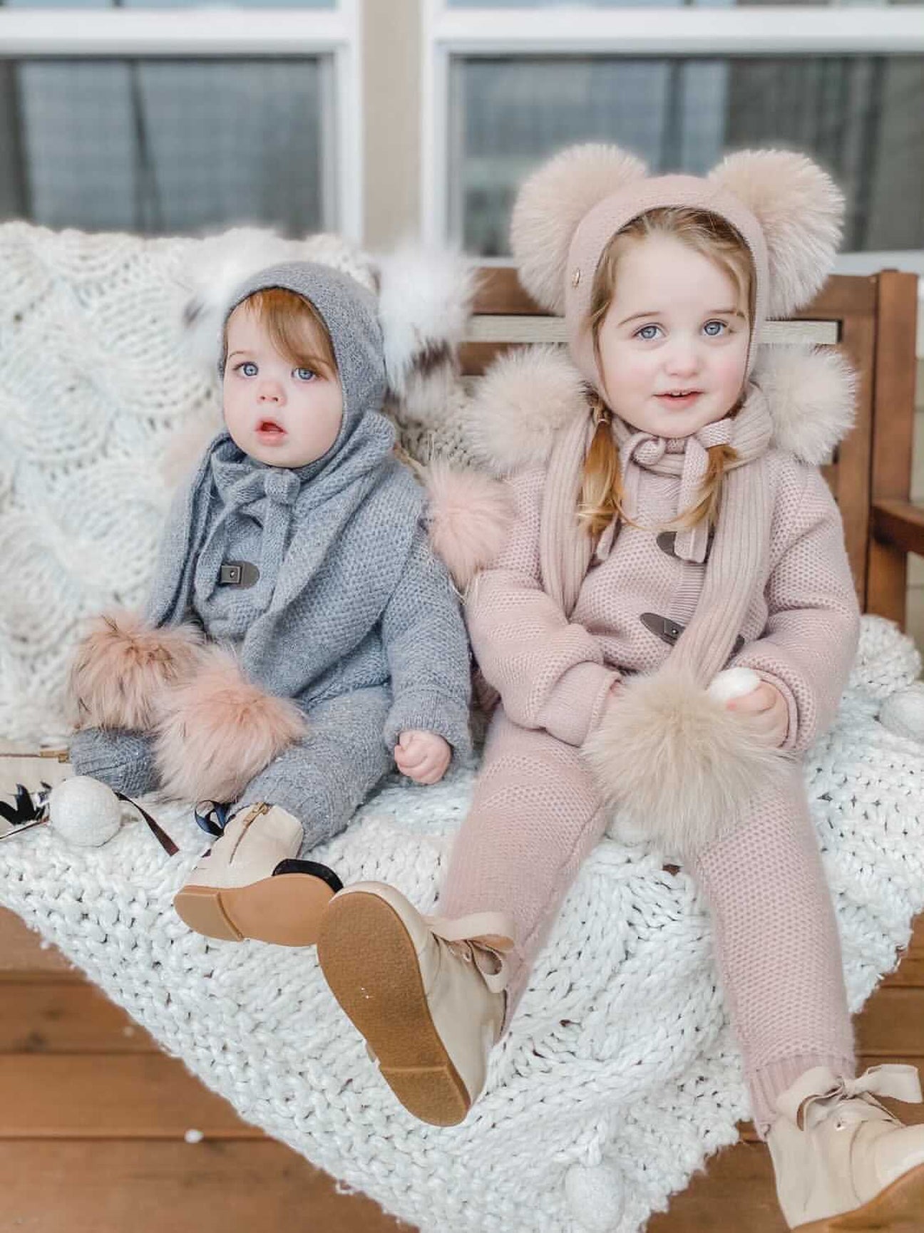 Unisex | Honeycomb Dusty Cashmere Pram Coat | Pink