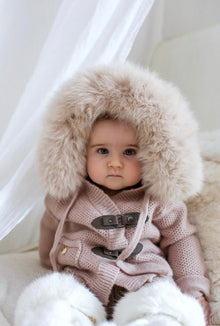 Unisex | Honeycomb Dusty Cashmere Pram Coat | Pink
