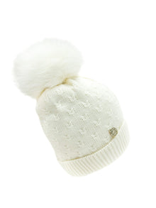 Unisex | Parker Merino Wool Foldover Beanie Hat | Ivory