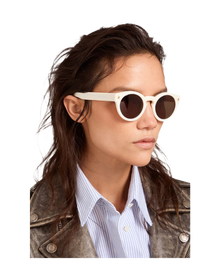 Unisex | Sunglasses Panthos Model with White Frame & Gold Details | White x Roviex
