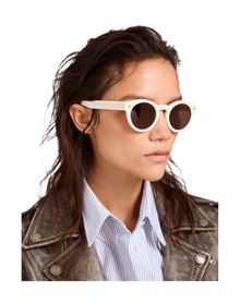 Unisex | Sunglasses Panthos Model with White Frame & Gold Details | White x Roviex