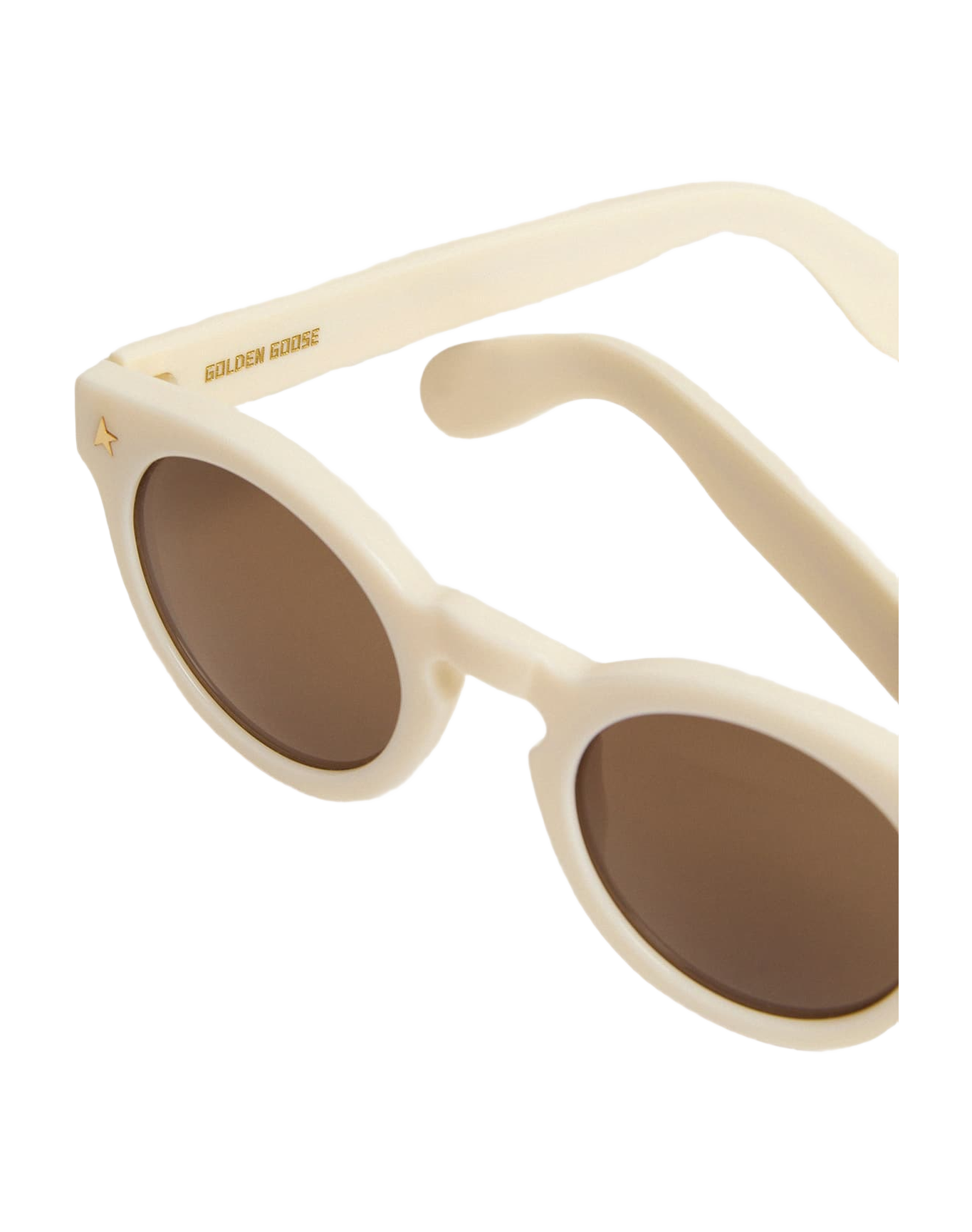 Unisex | Sunglasses Panthos Model with White Frame & Gold Details | White x Roviex