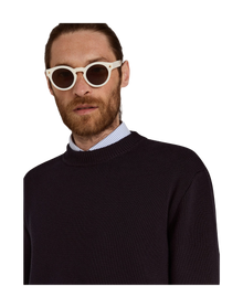 Unisex | Sunglasses Panthos Model with White Frame & Gold Details | White x Roviex