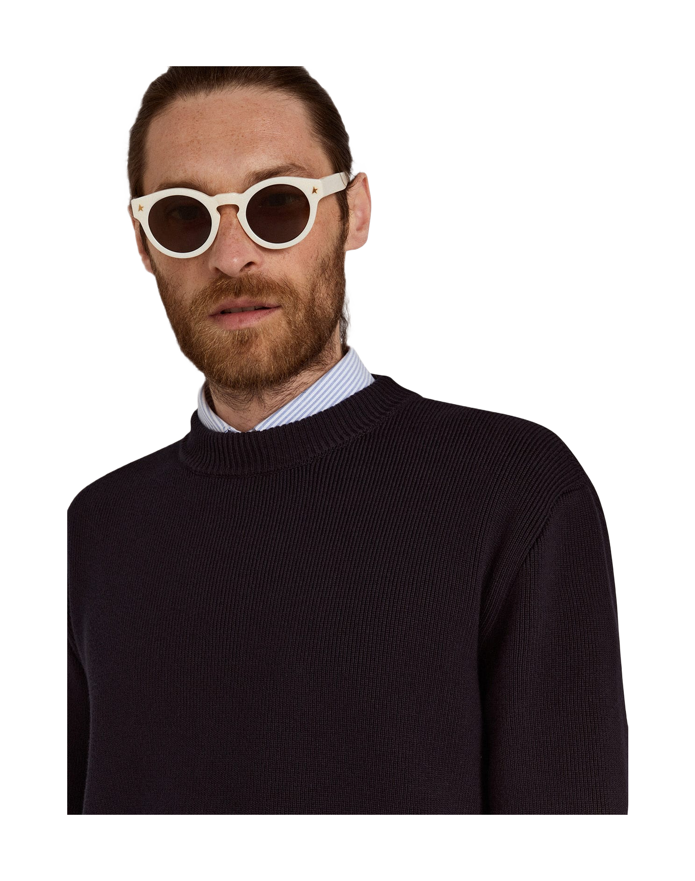 Unisex | Sunglasses Panthos Model with White Frame & Gold Details | White x Roviex