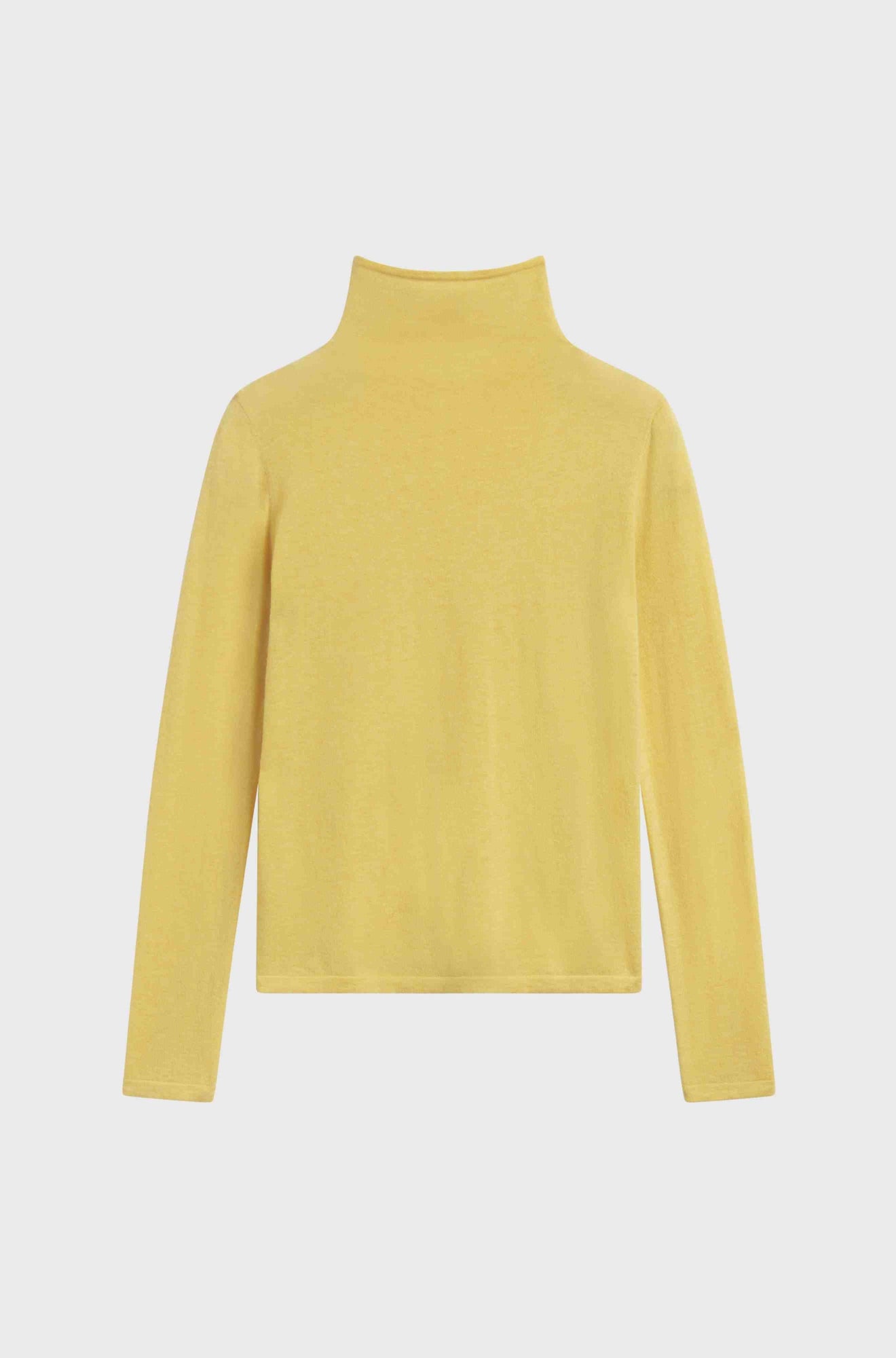 Funnel Wool/Cash Turtleneck | Yellow
