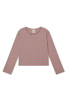 Camille Striped Top | Classic Red Stripe