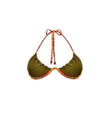 Uwa Reversible Bikini Top | Kola Print