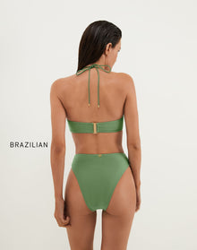 Matte Gigi Hot Pant Bottom - Harbor Brazilian / XS