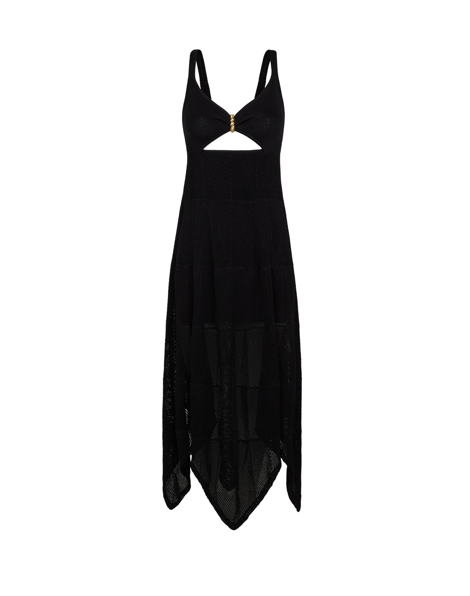 Sabine Handkerchief Dress - Black XS