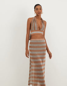 Knit Luna Halter Top - Eclair XS