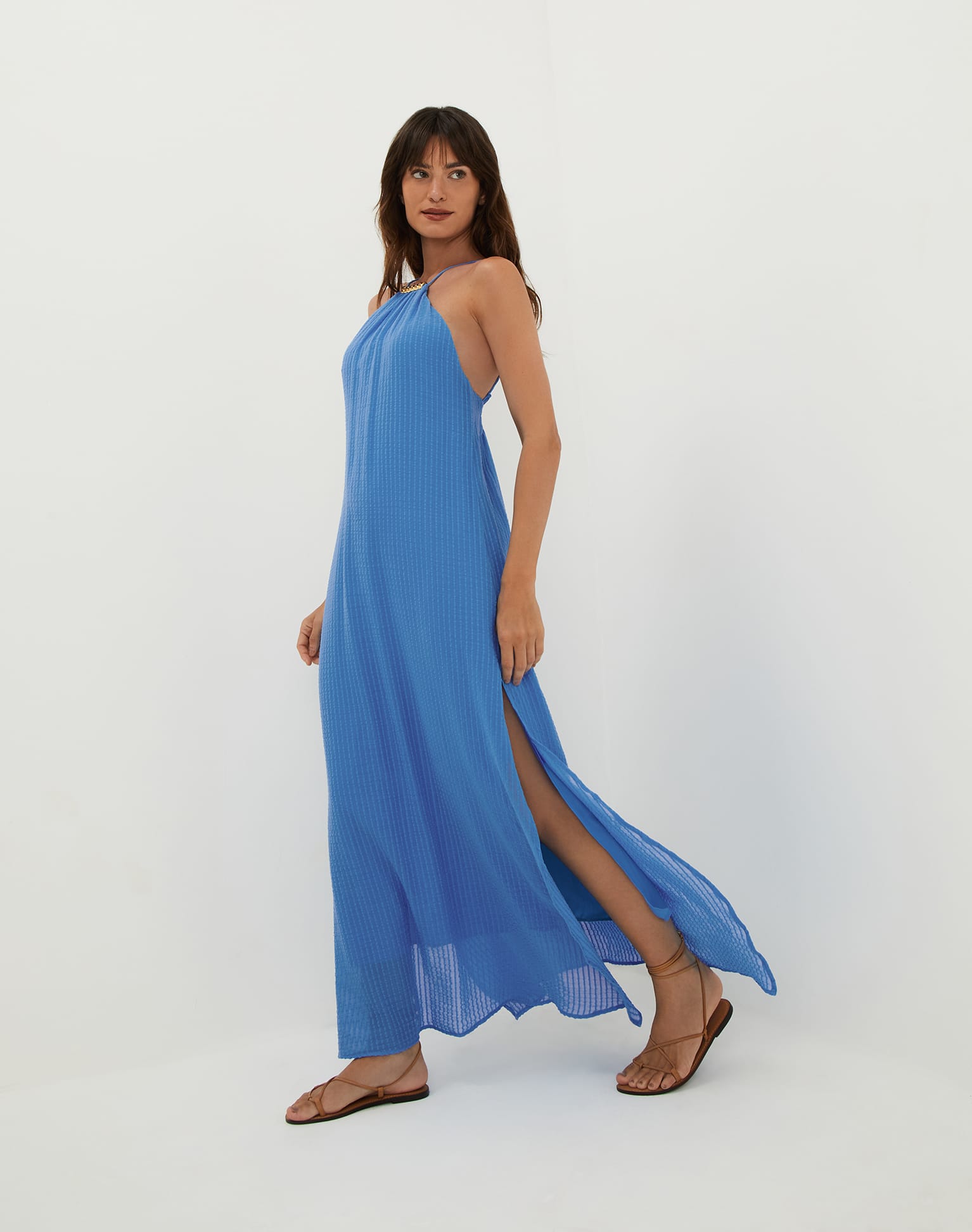 Lily Long Dress - Beach Front XS