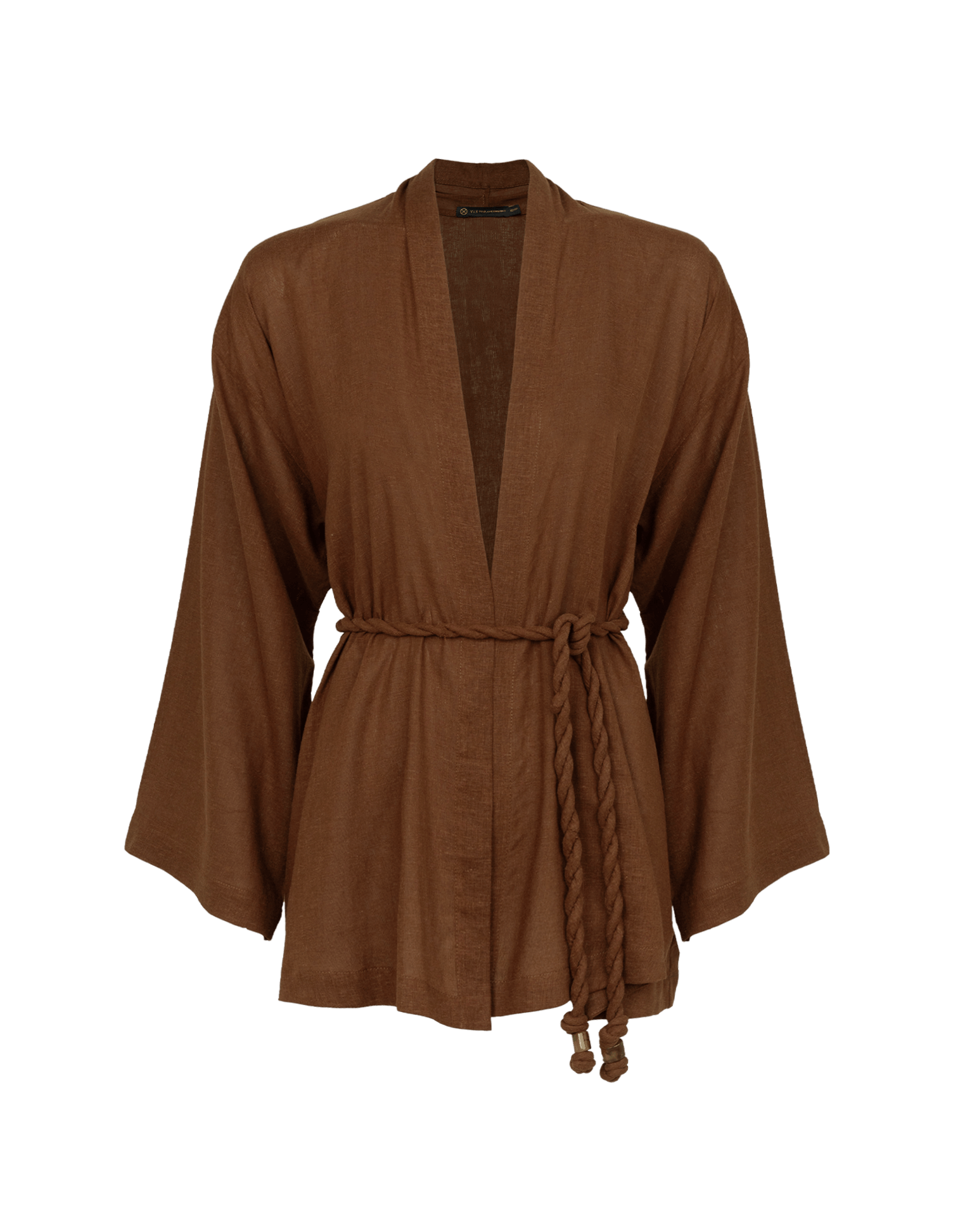 Luna Short Kimono - Brown XS