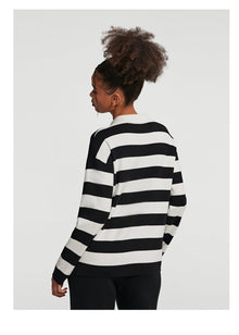 Varsity Striped Rugby Shirt | Black/White