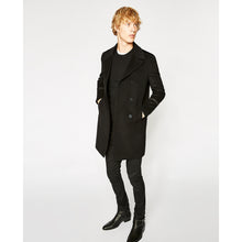 Velvet Detail Coat | Men | Black