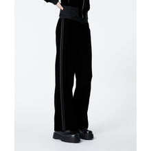 Velvet Pants With Trims | Women | Black