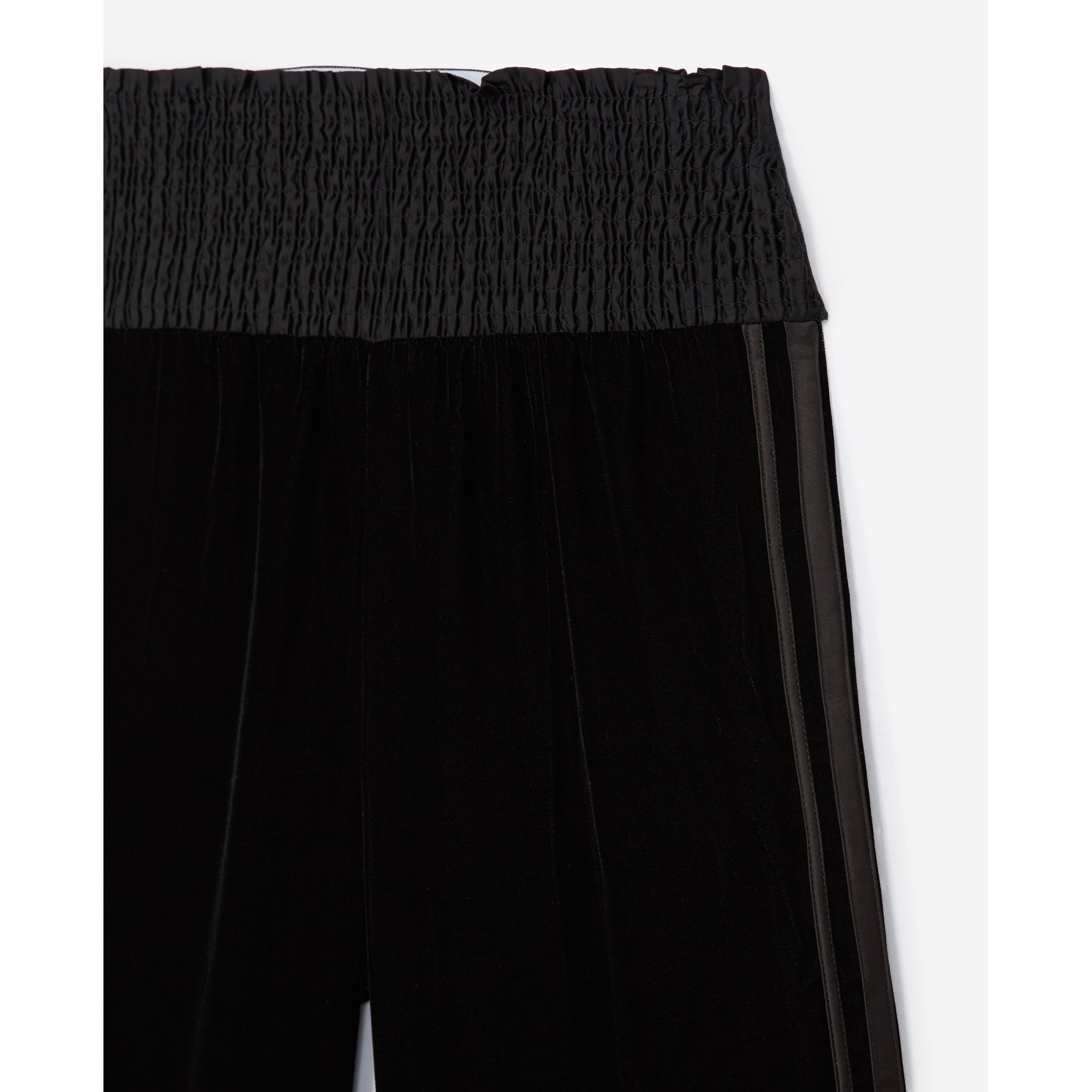 Velvet Pants With Trims | Women | Black