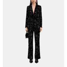 Velvet Suit Jacket | Women | Black