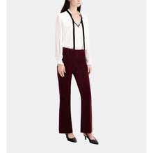 Velvet Suit Trousers | Women | Burgundy