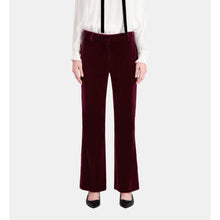 Velvet Suit Trousers | Women | Burgundy