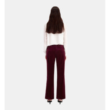 Velvet Suit Trousers | Women | Burgundy