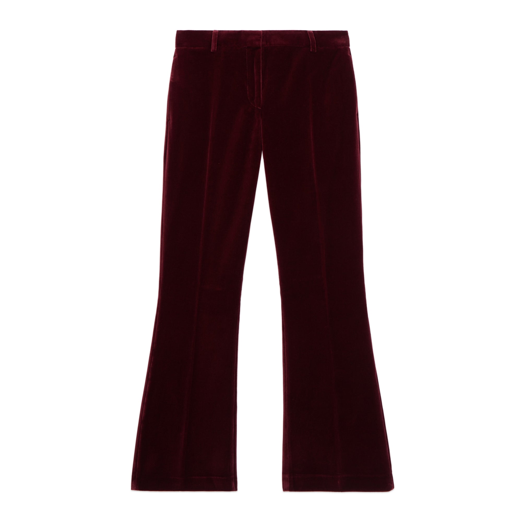 Velvet Suit Trousers | Women | Burgundy