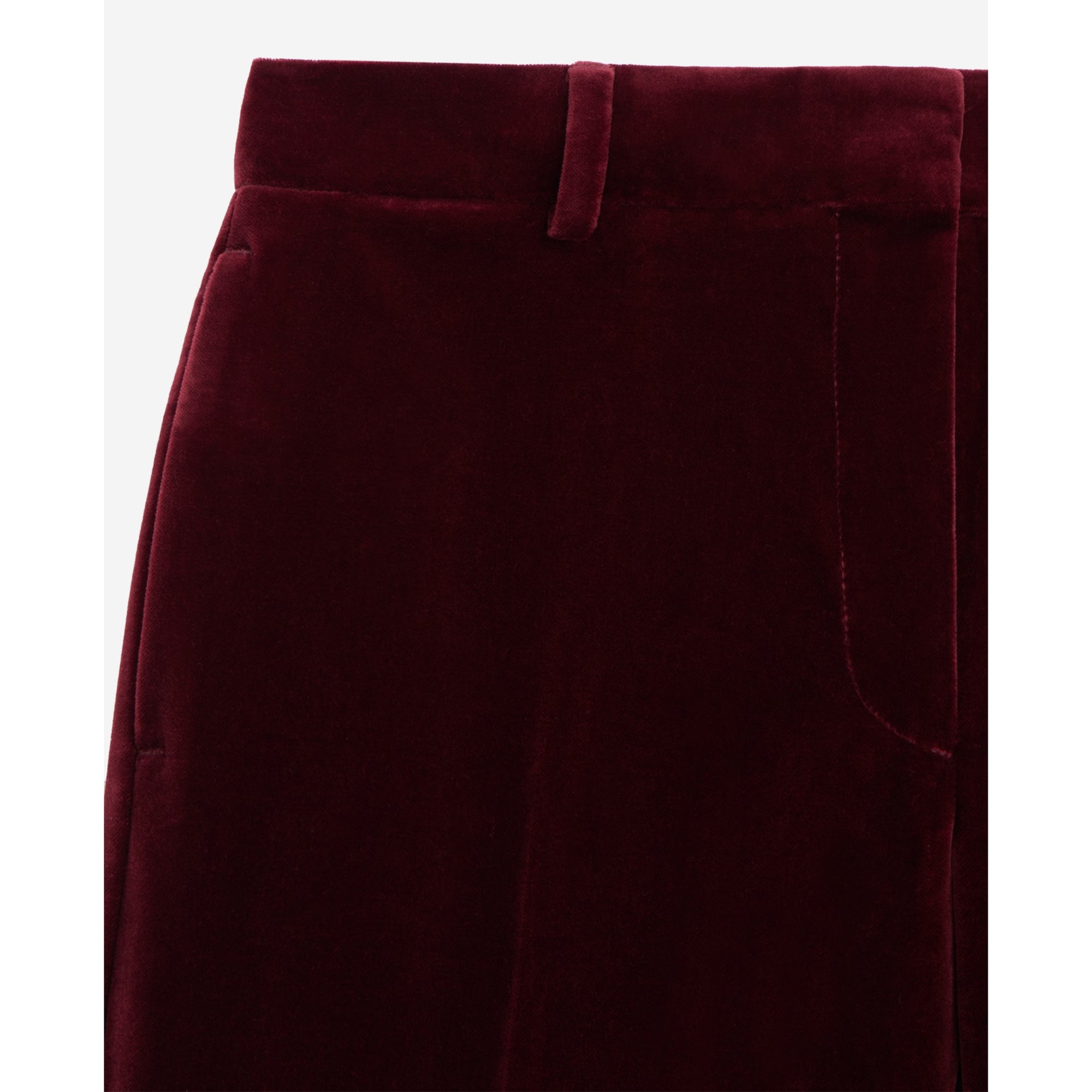 Velvet Suit Trousers | Women | Burgundy