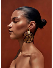 Vibra Earrings | Gold-Plated Brass