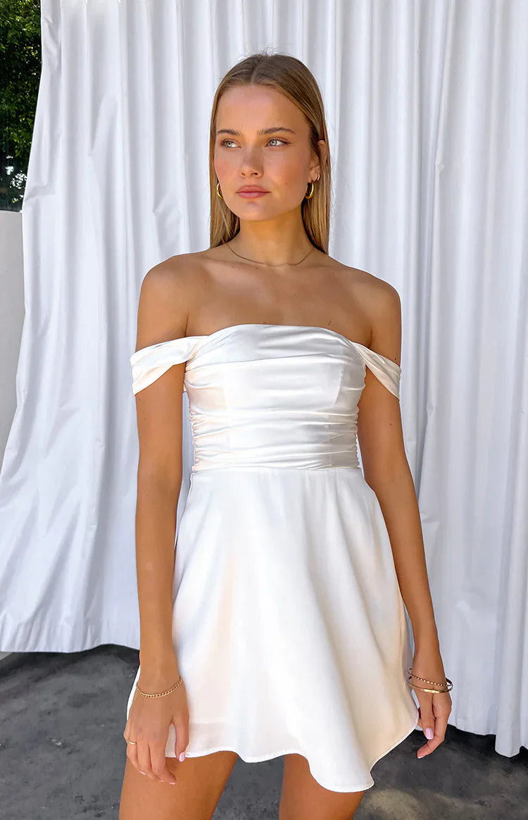 Victoria Mini Dress | White