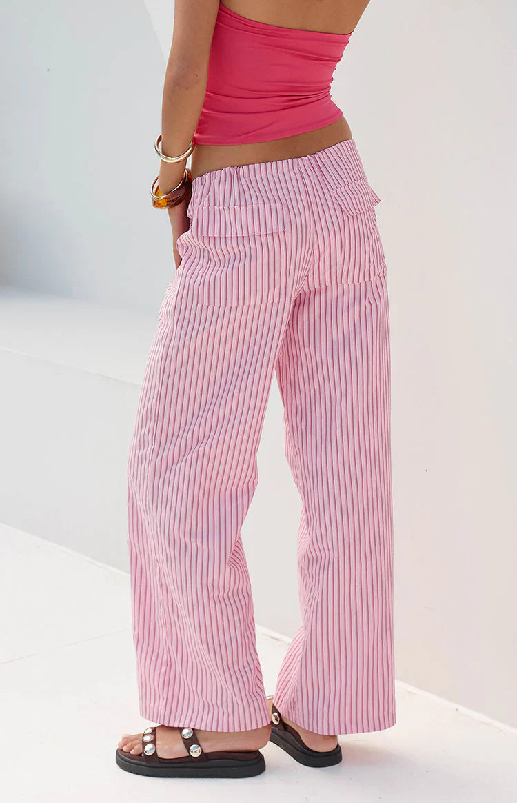 Vienna Pants | Pink Stripe