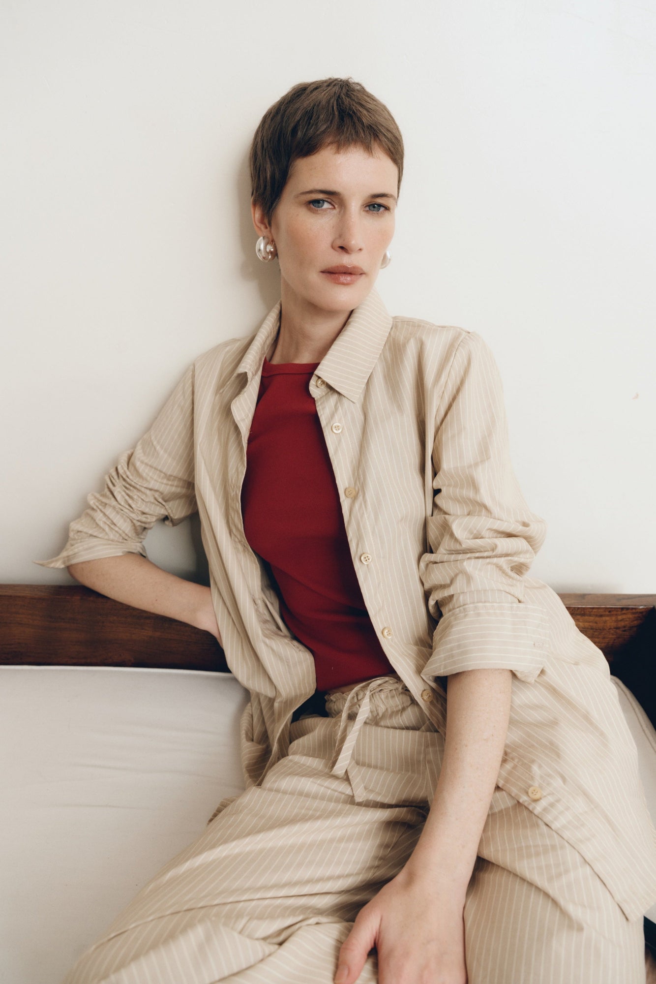 Matteo Stripe Shirt | Dune-Stripe