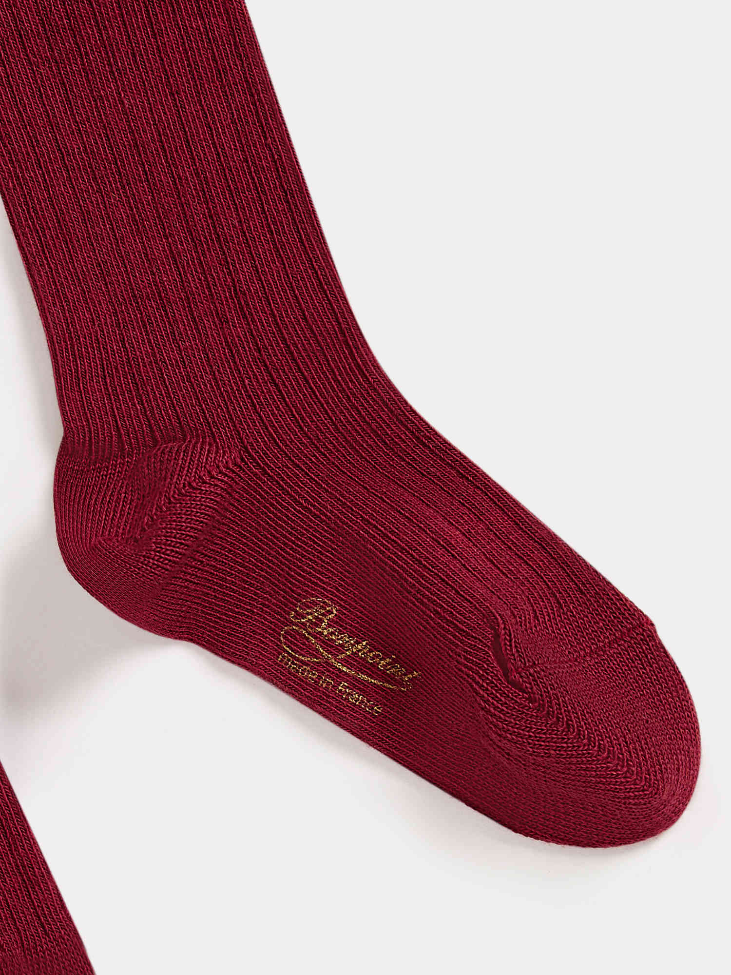 Girl | Thomina Ribbed Tights | Plum