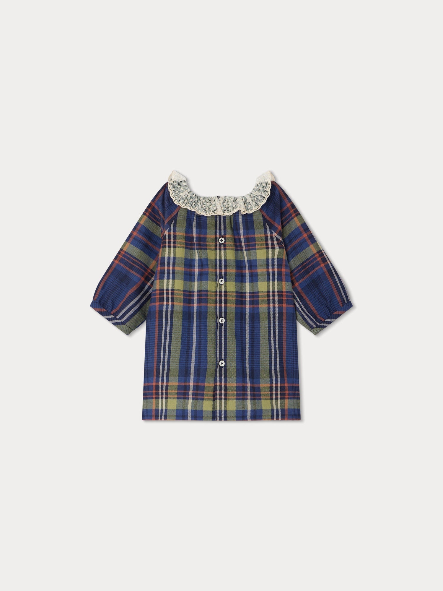 Girl | Flavili Dress | Navy Tartan