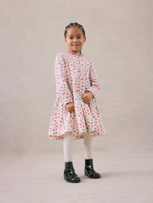 Girl | Geraldine Dress With Mini Cherry Prints | Cherry