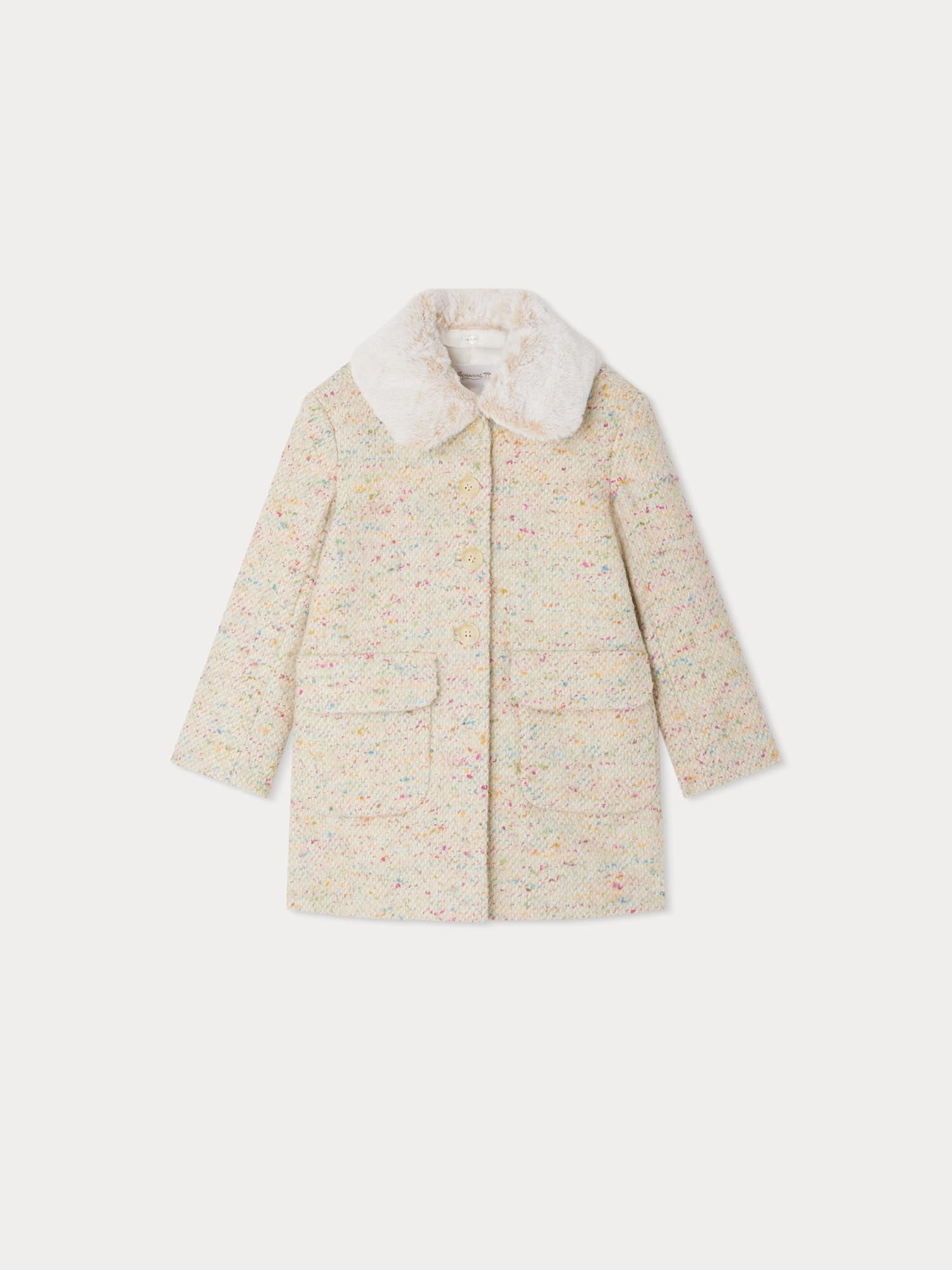Girl | Gloriane Tweed Coat | Multicolored