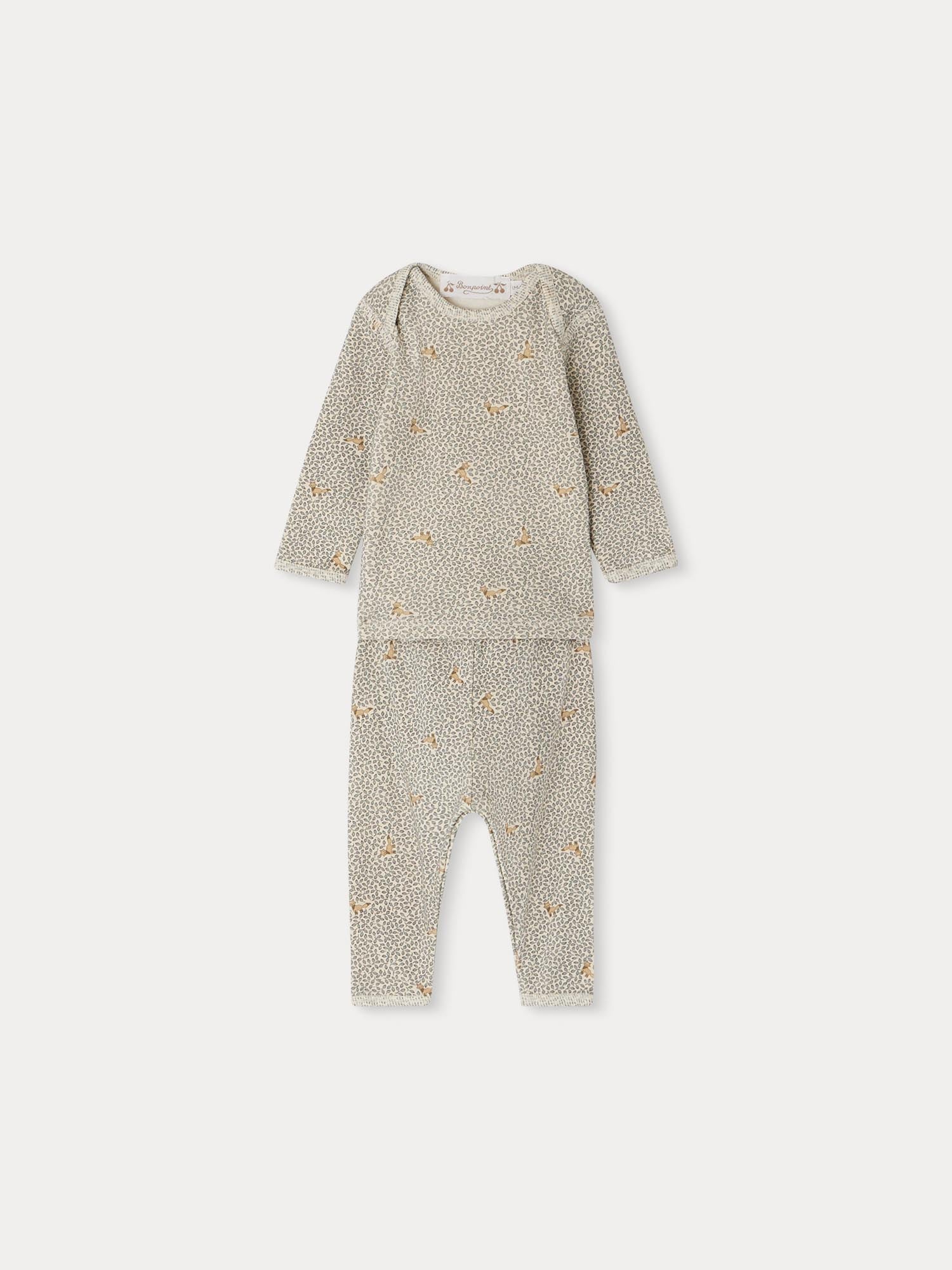 Unisex | Timi Light Blue Cotton Set | Blue Grey