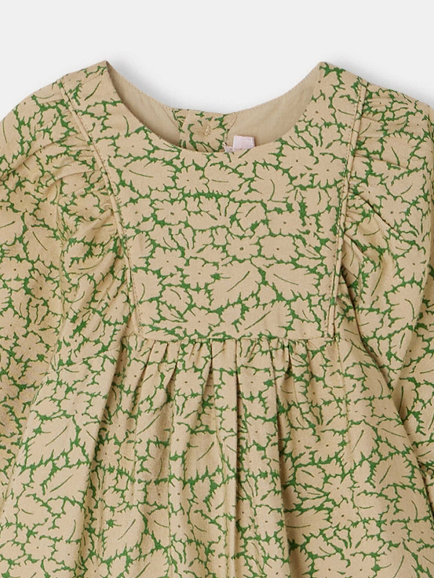 Girl | Gaetane Dress With Pearly Buttons | Clover