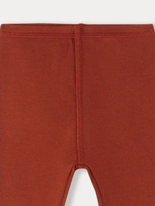Girl | Andy Chestnut Cotton Leggings | Chestnut