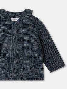 Unisex | Atexane Wool And Cashmere Burnous | Dark Denim