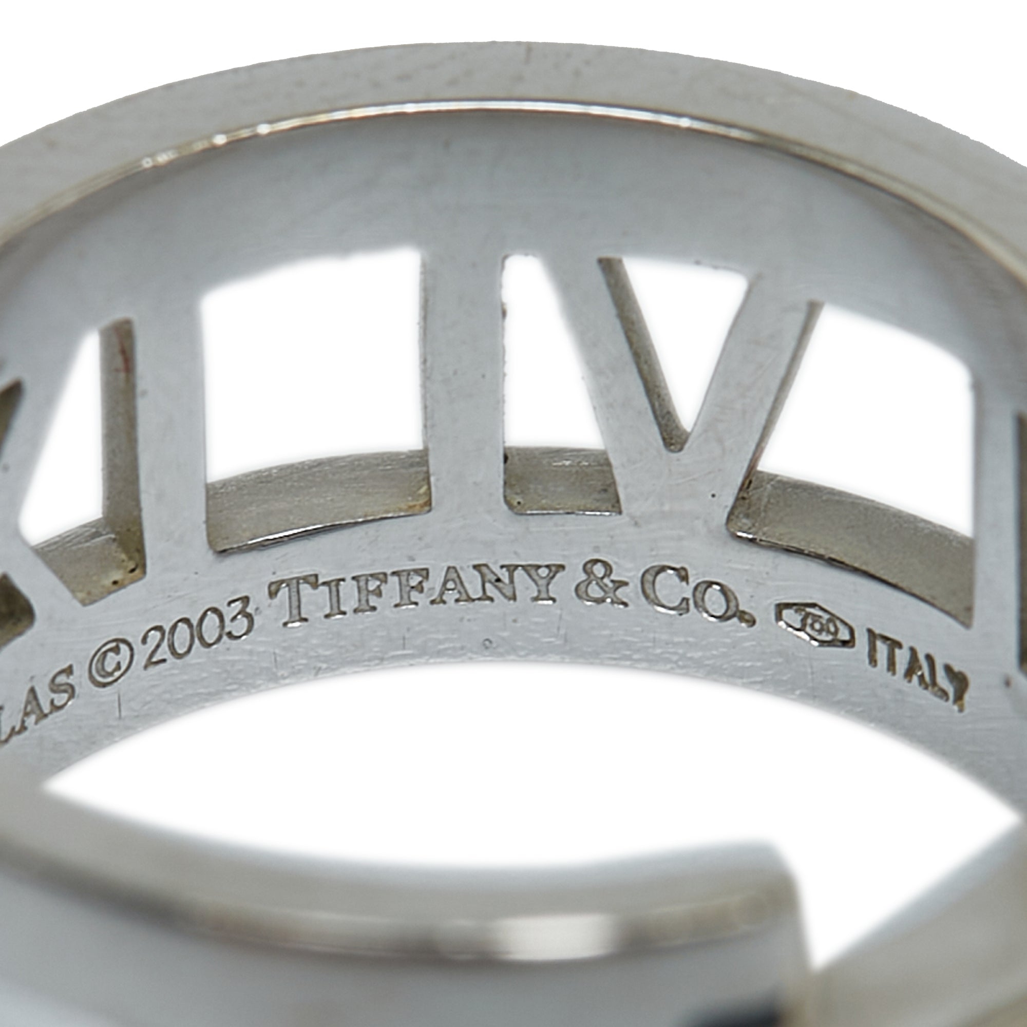 Tiffany & Co. Pre-Owned Atlas Diamond Ring | Women | Silver