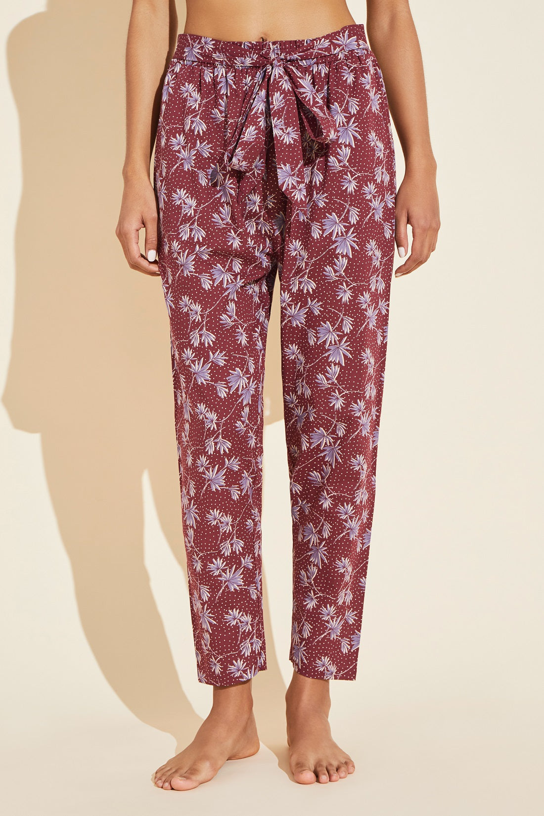 Hudson Organic Cotton Voile Beach Pant | Brick/Delphinium