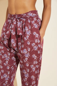 Hudson Organic Cotton Voile Beach Pant | Brick/Delphinium