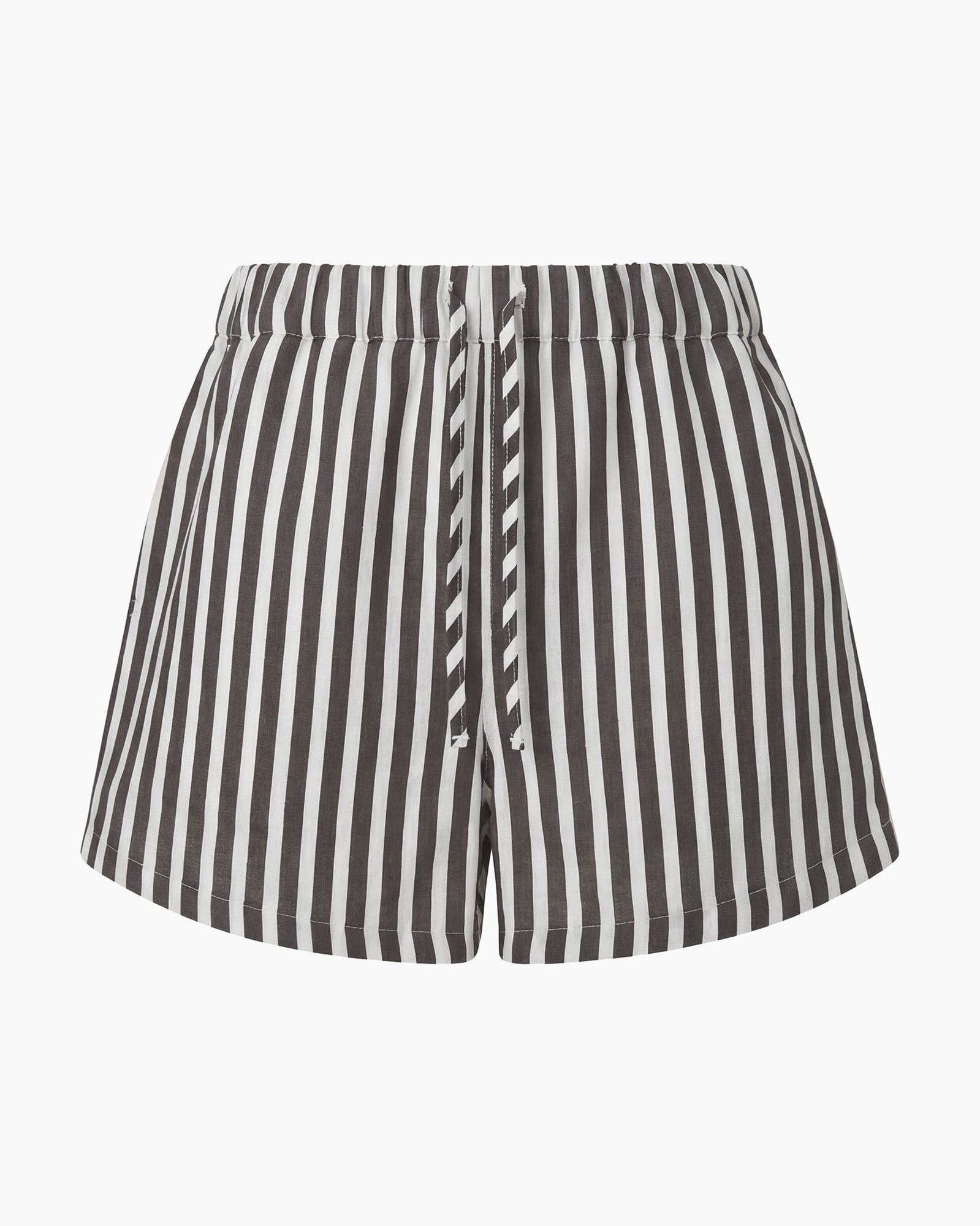 Womens | Drawstring Short | Dark Chocolate/White