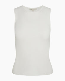 Womens | Fitted Micro Rib Tank | White