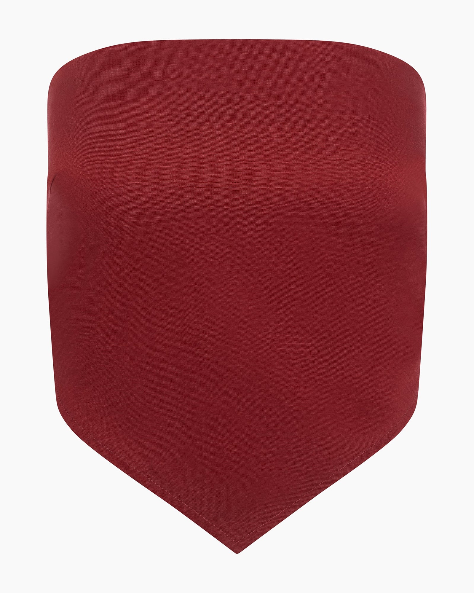 Womens | Linen Bandana Top | Cabernet